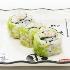 46. Spicy tuna maki 4粒熟金枪鱼青瓜蓝鱼籽39