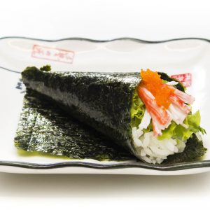57. California temaki 1手卷菜蟹肉牛油果mayo饭红鱼籽上50